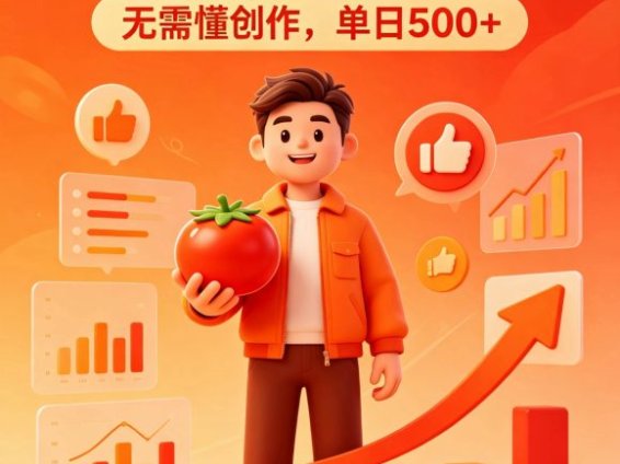 番茄小说达人全自动变现,普通人轻松日入500+