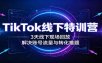 TikTok线下特训营：3天线下现场回放，解决账号流量与转化难题